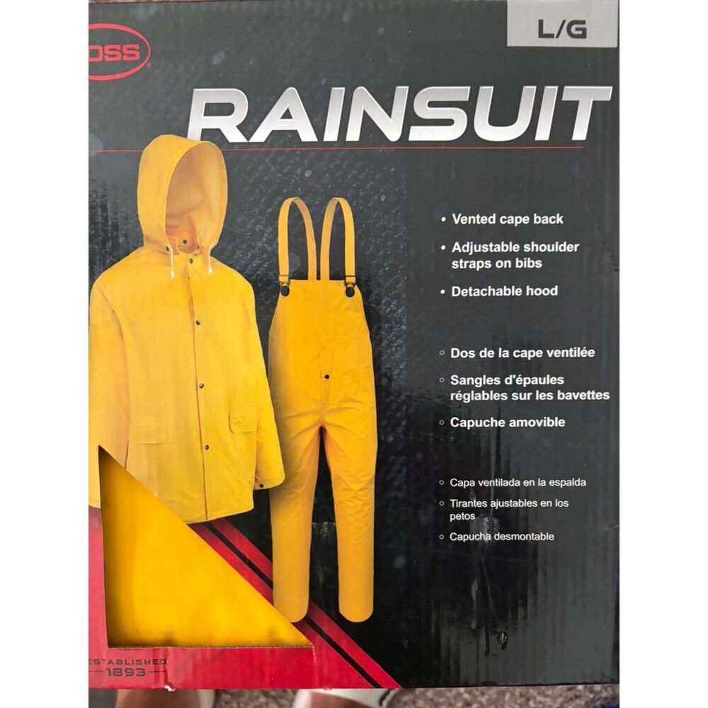 Boss Heavy duty rainsuit Large